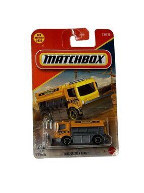 Matchbox MBX Gritter King Snow Plow 13/125 Yellow Truck 2026